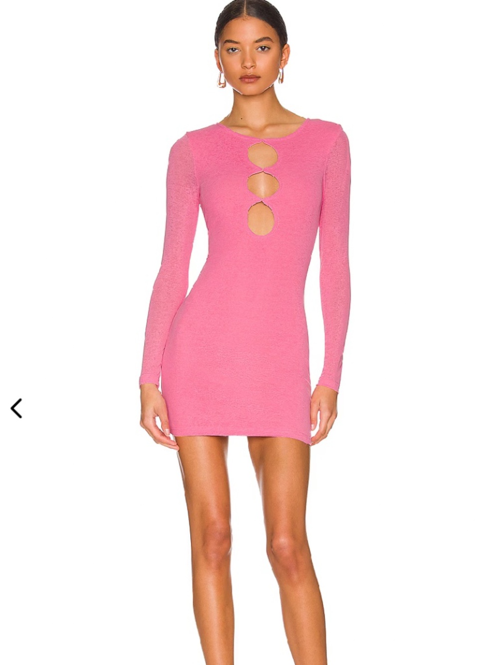 Cut out dress in pink